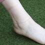 Pure Silver Twisted Slim Indie Boho Silver Indian Payal Anklet, thumbnail 2 of 2