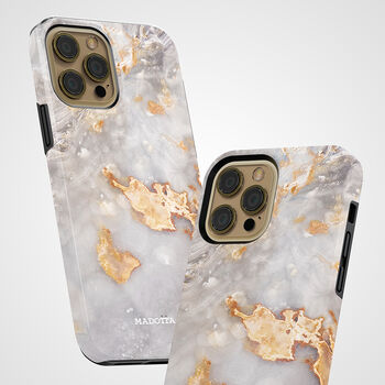 Golden Clouds Marble Tough Case For iPhone, 3 of 4