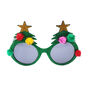 Set Of Two Glitter Christmas Tree Novelty Glasses, thumbnail 1 of 4
