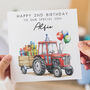 Personalised Tractor Birthday Card, thumbnail 1 of 3