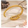 Cannes D'or Gold Ombré Vintage Bow Tie Gift Bangle, thumbnail 1 of 3