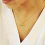 Personalised Peridot August Birthstone Necklace, thumbnail 5 of 9
