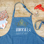 Personalised Craft Queen Denim Apron, thumbnail 1 of 2