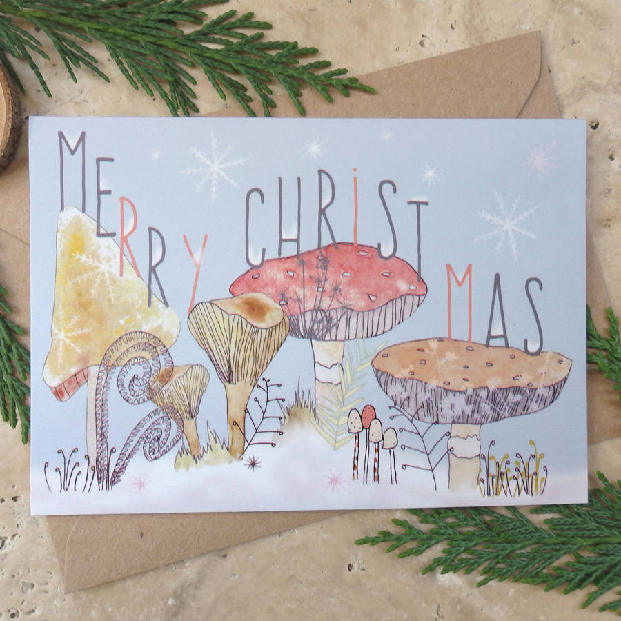 Merry Christmas Toadstool Card