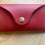 Personalised Red Leather Glasses Case, thumbnail 9 of 12