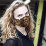 Brown Leopard Print Face Mask, thumbnail 3 of 3
