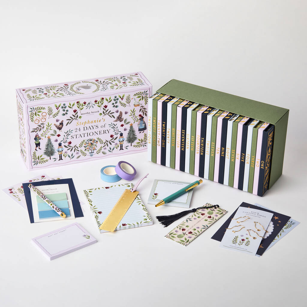 24 Days Of Stationery Advent Calendar By Martha Brook ...