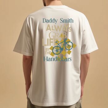 Personalised Grab Life By The Handlebars Graphic T Shirt, 3 of 4