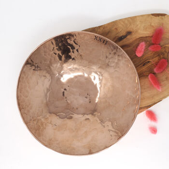 22nd Anniversary Large Copper Decorative Bowl, 3 of 9