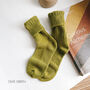Alpaca Wool Everyday Sock, Cosy Merino Wool Bed Socks, thumbnail 5 of 9