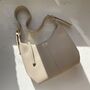 Personalised Pebble Faux Leather Shoulder Hobo Bag, thumbnail 2 of 6