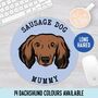 Long Haired Dachshund Face Mouse Mat, thumbnail 1 of 5