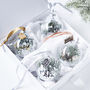 Personalised Snow Christmas Tree Bauble, thumbnail 1 of 7