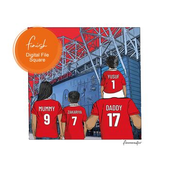 Manchester United Stadium, Personalised Print, 3 of 10