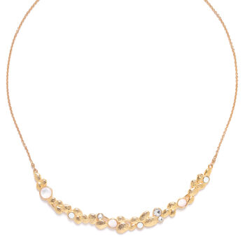 Becky Arc Short Necklace, White, 2 of 2