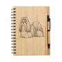 Personalised Shih Tzu Dog Engraved Notebook, thumbnail 3 of 4