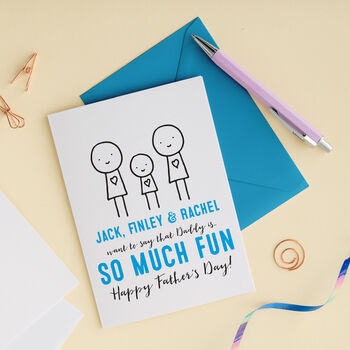 Cute Character Personalised Fathers Day Card, 3 of 6