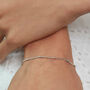Bead Chain Bracelet In Sterling Silver, thumbnail 2 of 4