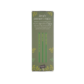 Set Of Three Pencils • 'Gardener's Pencils' • Gift Box • Stationary • Dapper Chap • Gift For Her, 4 of 5