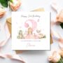 Princess 1st Birthday Card, Pink Birthday Card For Daughter, Granddaughter, Any Relationship, thumbnail 2 of 3