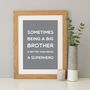 Superhero Brother Quote Print, thumbnail 4 of 7