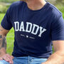 Personalised Daddy Dad Established Organic T Shirt, thumbnail 1 of 3