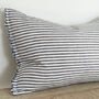 Navy And White Stripe Cushion Cover 50 X 30cm, thumbnail 2 of 4