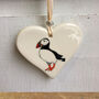 Puffin Ceramic Heart, thumbnail 2 of 3