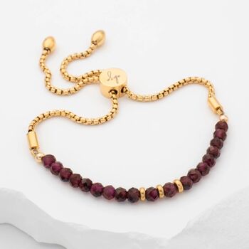 January Birthstone Garnet Bracelet, 2 of 9