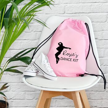 Modern Dance Personalised Drawstring Dance Bag, 3 of 5