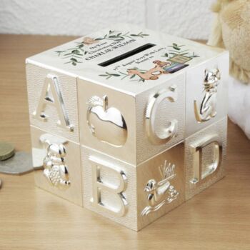 Personalised Christening Baptism Keepsake Money Box, 3 of 5
