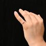 Ruby Red Birthstone Ring, Customisable Rings, Engraved Jewellery, thumbnail 2 of 10