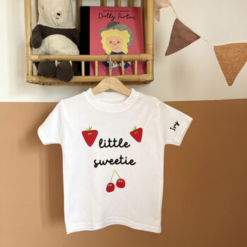 Personalised 'Little Sweetie' Strawberry Children's Top, 3 of 4