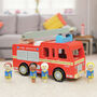 Quality Red Fire Engine With Firemen And Moving Ladder, thumbnail 1 of 5