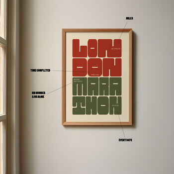 London Marathon Custom Print, 4 of 11