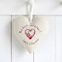 Personalised 70th Birthday Hanging Heart Gift For Her, thumbnail 3 of 12