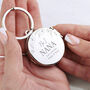 Personalised Floral Number One Nana Keyring, thumbnail 1 of 2