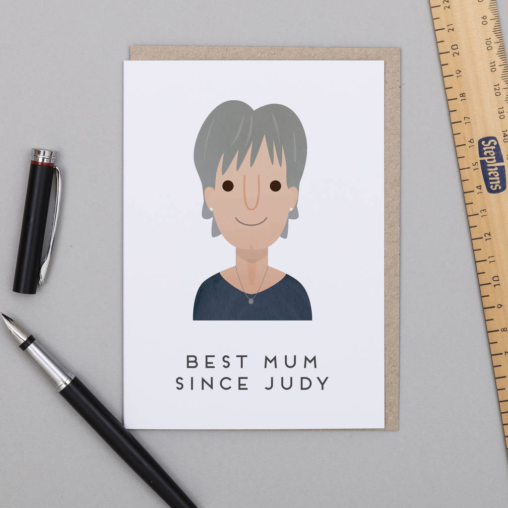 'Best Mum Since Judy' Card, 1 of 5