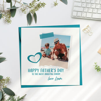 Happy Father's Day Photo Card, 2 of 4