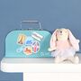 Personalised Case With Mini Pink Bunny Rabbit Soft Toy, thumbnail 1 of 3