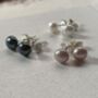 Freshwater Pearl And Sterling Silver Studs, thumbnail 7 of 9
