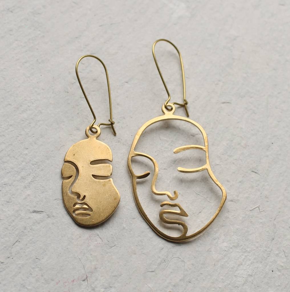 Picasso Face Earrings  SimpleNGreatcom