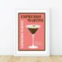 Espresso Martini Cocktail Poster, thumbnail 7 of 9
