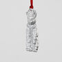 Cat Pewter Christmas Decoration, thumbnail 4 of 5