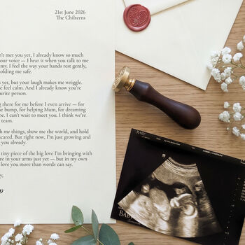 A Letter To My Daddy From The Bump Personalised Keepsake, 3 of 10
