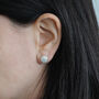 Textured Round Button Studs, thumbnail 3 of 4