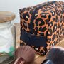 Cosmetics Bag With Cheetah Print, thumbnail 5 of 5