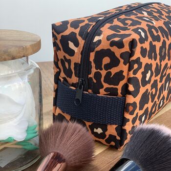 Cosmetics Bag With Cheetah Print, 5 of 5