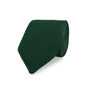 Children's Dark Green Diamond End Knitted Neck Tie, thumbnail 1 of 2