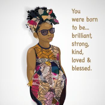 Born To Be Brilliant! Empowering Birthday Card, 3 of 3